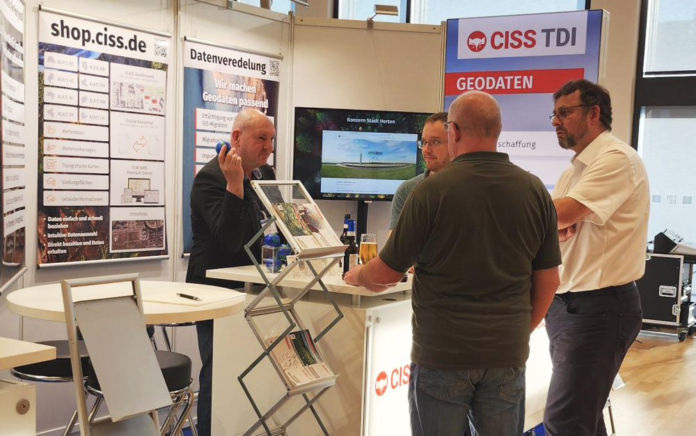 Nahaufnahme von CISS Stand auf der SWUG
