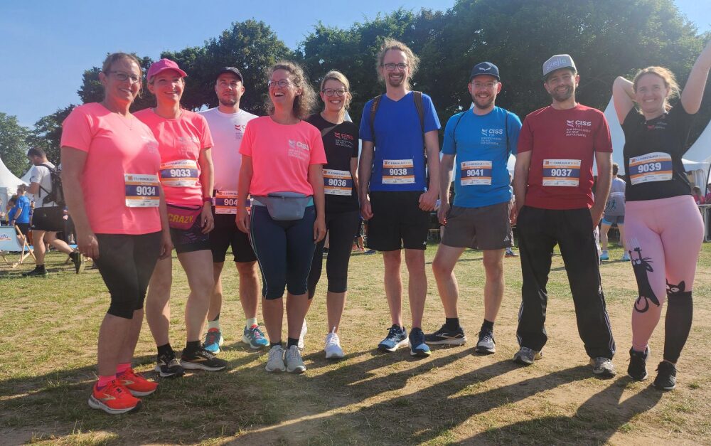 Gruppenfoto CISS auf dem Firmenlauf 2025
